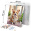Mal efter nummer billede 40x50 cm Massido Corgi hund 4
