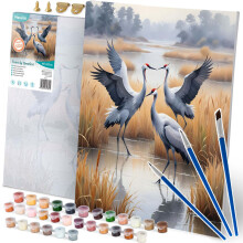 Numeroiden mukaan maalattava kuva 40x50 cm Massido Cranes