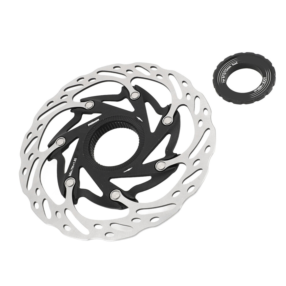 Bike Disc Brake Rotor Aluminium Alloy 140mm Bike Heat Dissipation Centerlock Disc Rotor