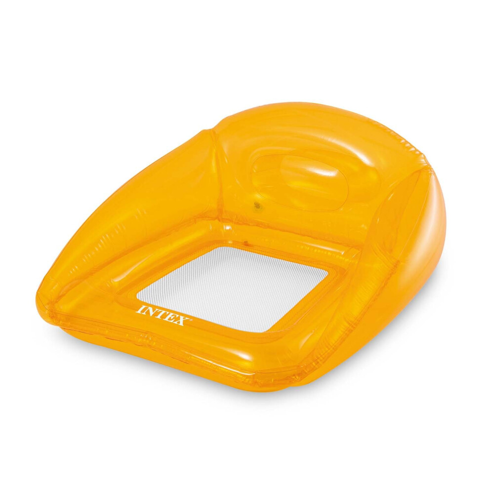 Matelas chaise de natation orange INTEX 56802