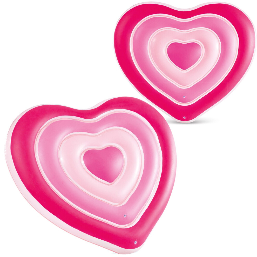 Matelas de plage gonflable Heart 155 x 135 cm INTEX 58727