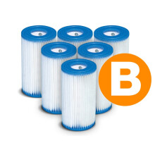 Juego de filtros para bomba tipo B, 6 piezas, INTEX 29005 x6