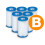 Kit de filtres à pompe type B, 6 pièces, INTEX 29005 x6 1