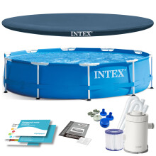 Piscine de jardin Frame 305 x 76 cm 10 en 1 INTEX 28202