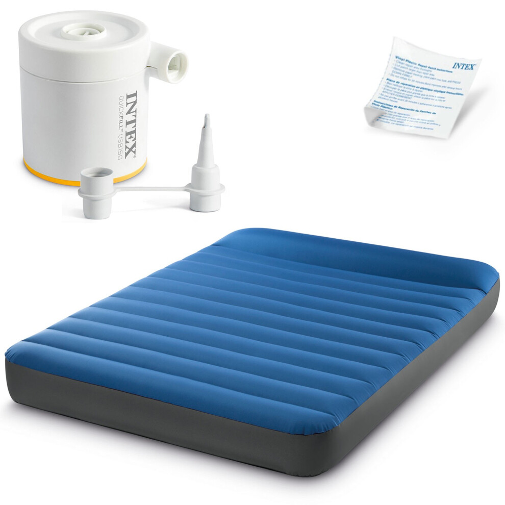 Camping mattress - Intex - Truaire - 2 places - Integrated pillow - USB pump included-image-OPC-PHB8D2N-NEW
