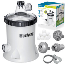 Zwembadfilterpomp 5678 l/u + filterballen Bestway 58870