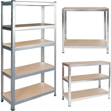 Scaffale da magazzino in metallo 150 x 75 x 30 cm Humberg HR-810
