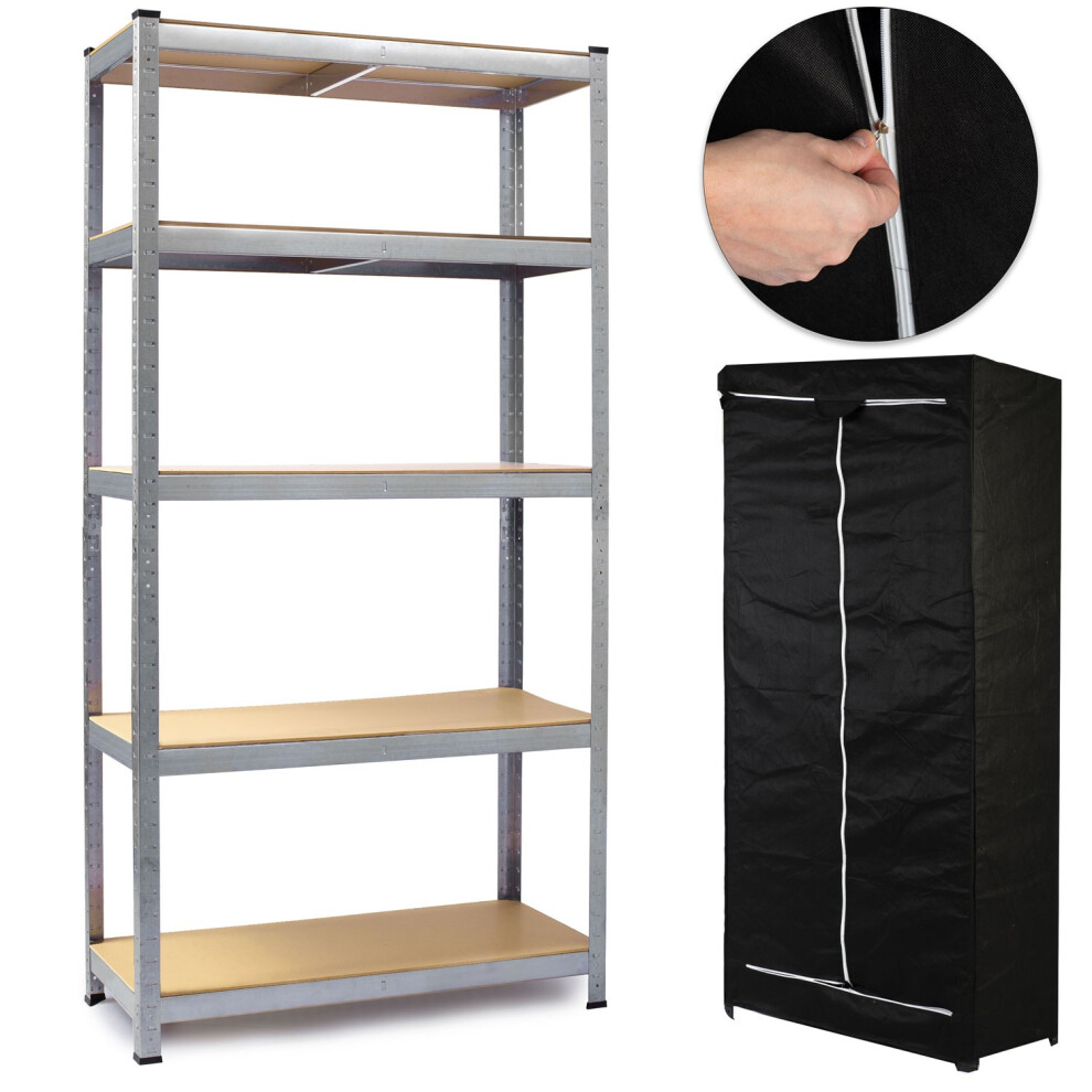 Étagère de rangement en métal 180 x 90 x 40 cm Humberg HR-812 + housse GRATUITE
