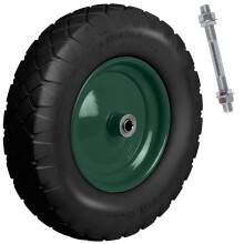 Rueda de carretilla sin cámara 4.00-8 negra-verde Humberg
