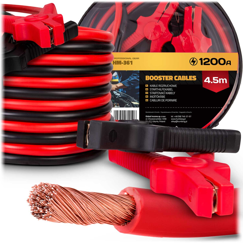 Câbles de démarrage 4,5 m 1200 A HM-361 Humberg