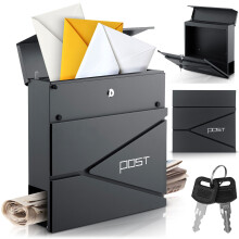 Boîte aux lettres 37x37x10,5 cm anthracite HM-862