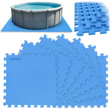 Tapis en mousse pour puzzle de piscine 50 x 50 cm 8 pièces