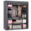 Grande armoire textile Massido - graphite 1