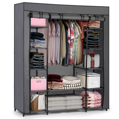 Grande armoire textile Massido - graphite