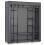 Grande armoire textile Massido - graphite 2
