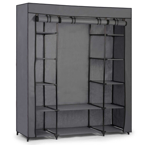 Grande armoire textile Massido - graphite 1