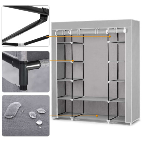 Grote Massido textielgarderobe - grijs 2