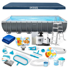 Piscine de jardin Frame 732 x 366 x 132 cm 21 en 1 INTEX 26364