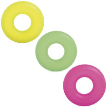 Neon svømmering diameter 91 cm - 3 farver INTEX 59262 pink