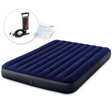 Oppustelig madras 203x152x25 cm med stempelpumpe INTEX 64759