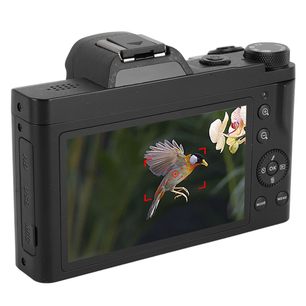 4K Digital Camera for Photography 48MP Video Camera with 3.5 Inches IPS Display 16X Digital Zoom Webcam Vlogging Camera Support Mobile APP