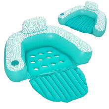 Cadeira de piscina inflável Bestway Comfort Plush 145 x 120 cm