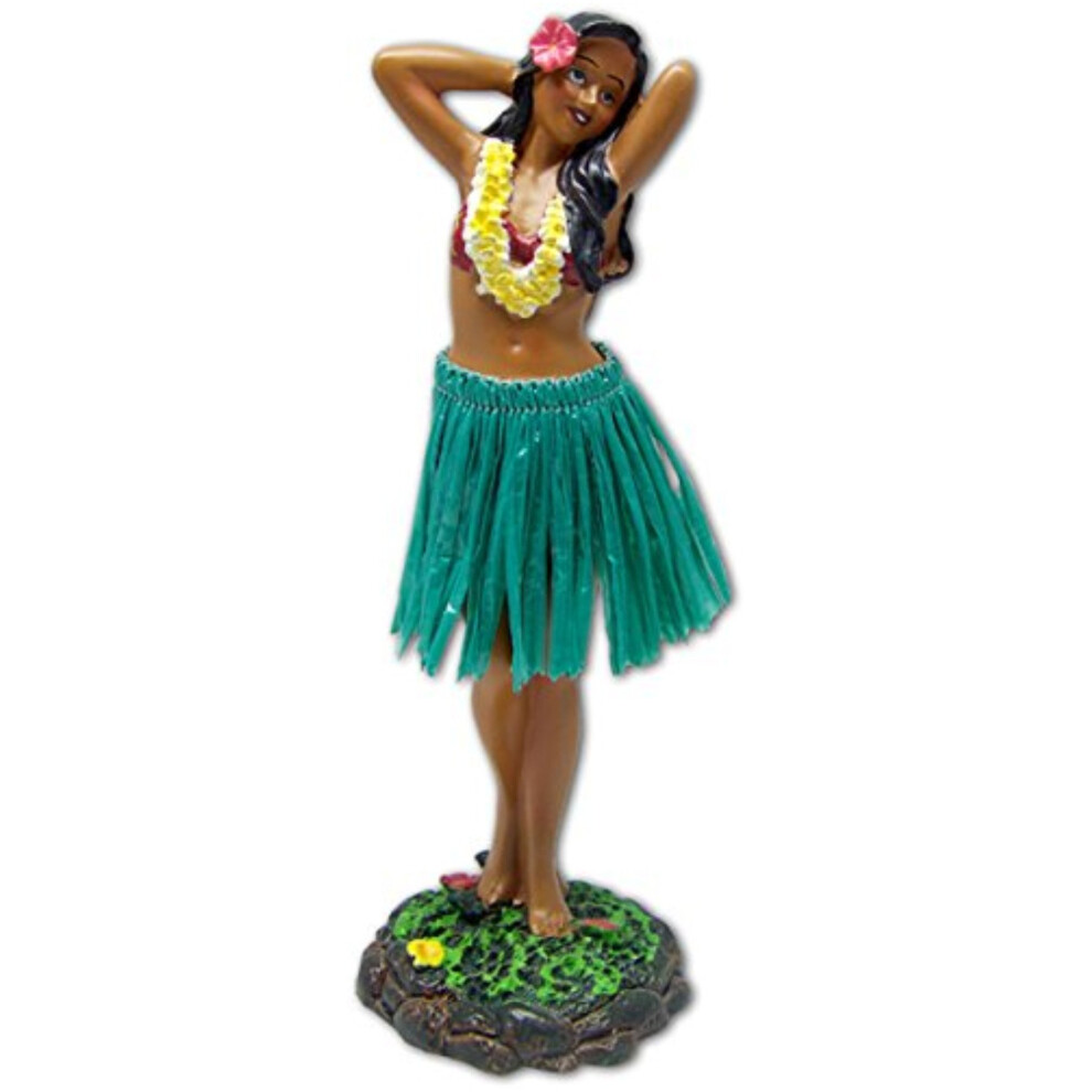 Kc Hawaii Leilani Hula Puppe 7 Zoll Im Blumen-Pose – Ideal FüR Sammler Und Dekoration-image