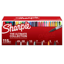 Sharpie Marqueurs Permanents Collection Ultime, Pointes Fines et Ultra Fines, Couleurs Assorties, 115 Compte