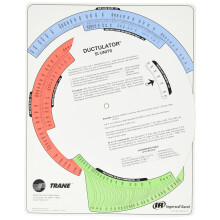 Trane TD1 Ductulator with Sleeve  Duct Sizing Calculator