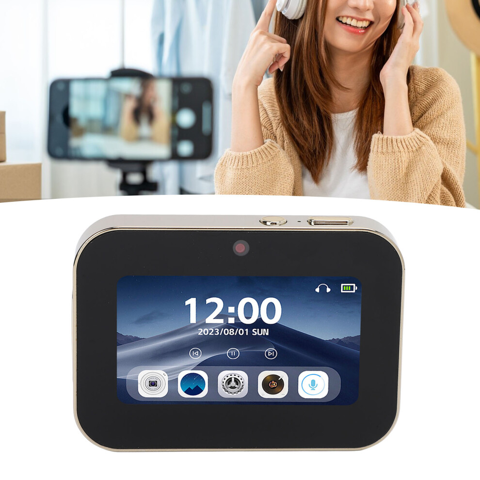 4K Digital Camera with 3 Inch Touchscreen 64MP Video Camera 120 Degree Wide Angle Compact Small Camera Movies Music Player 3600mAh Gold