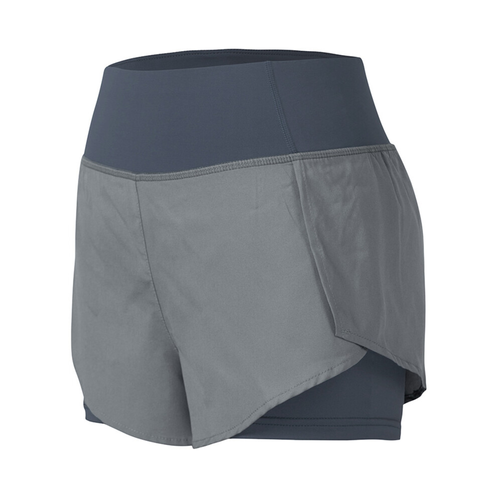 Women Running Shorts 2-in-1 with Pocket Wide Waistband Coverage Layer Liner Lounging Sport Yoga Leggings Fitness Workout Athletic Gym Home