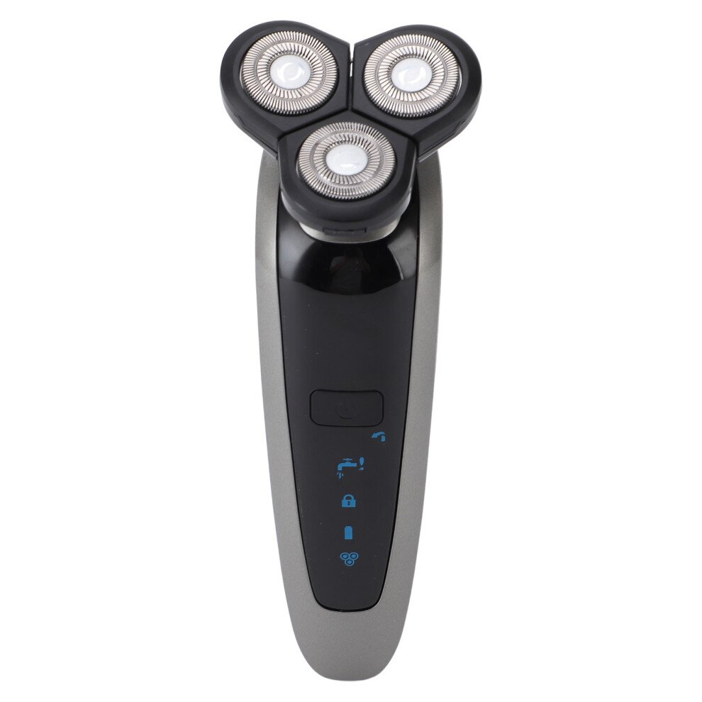 Electric Beard Trimmer for Men 4D Floating Head Cordless IPX6 Waterproof USB Rechargeable Rotary Grooming Kit for Nose Facial Hair