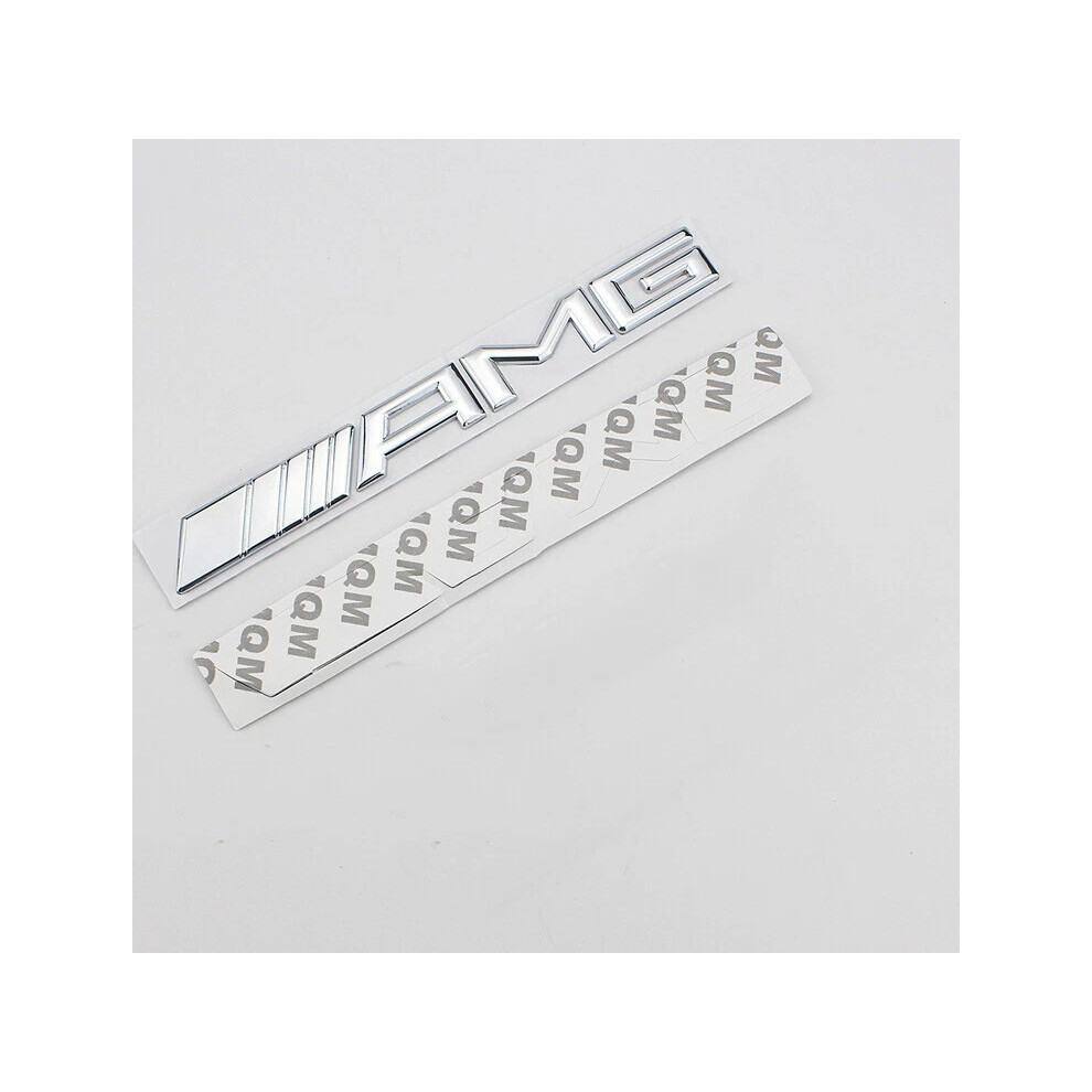Metal Chrome Amg Emblem Badge For Mercedes Amg A C E Glc Gla Glb Gle Uk Silver 6963793381180