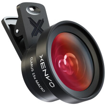 Xenvo Pro Lens Kit for iPhone & Android - Macro & Wide-Angle with LED Light & Travel Case (WML-45)