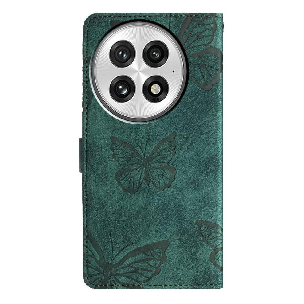 (Green) Flip Case For Oneplus 13 Pu Leather Butterfly Magnetic Closure Wallet Card Slots Holder Green 764563523726