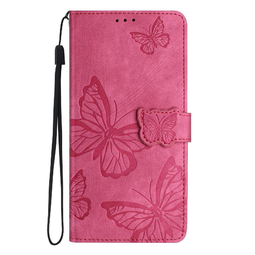 (Red) Flip Case For Samsung Galaxy A56 5G Card Slots Holder Magnetic Closure Wallet Butterfly Pu Leather Red 764563523931