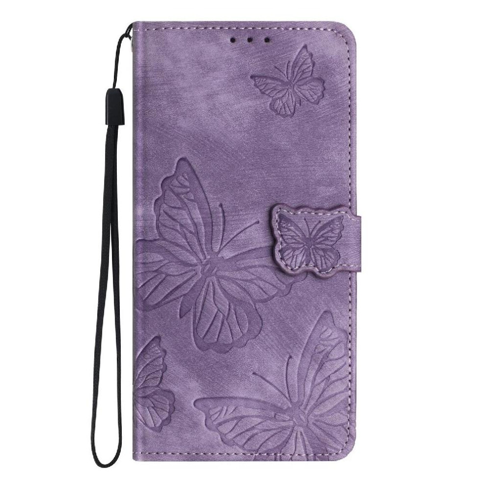 (Purple) Flip Case For Samsung Galaxy A26 5G Card Slots Holder Butterfly Wallet Magnetic Closure Pu Leather Purple 764563524075