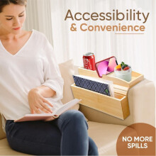 Cup-Halter Für Couch-Couch-Accessoires, Couch Caddy Mit Tassenhalter, Sofa-Tassenhalter, Couch-Organisator, Sofa Tablett