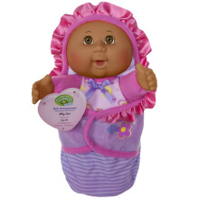 Poupée Cabbage Patch Kids Officielle, Bébé Afro-Américaine - Avec Couverture et Annonce d'Adoption