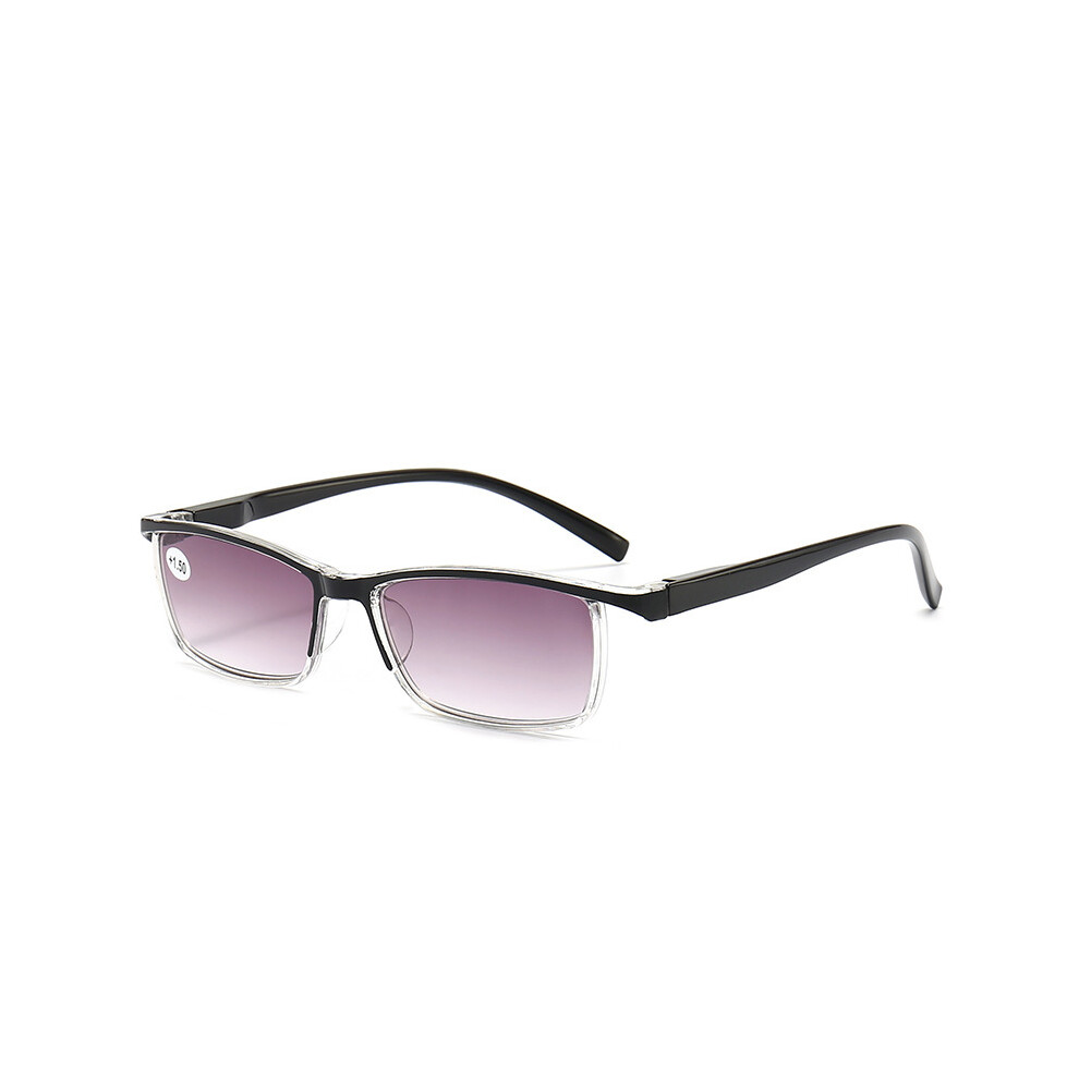 Black (+3.50, ) Womens Mens Retro Tr90 Reading Glasses Tinted Sunglasses Readers +1.0 ~ +4.0