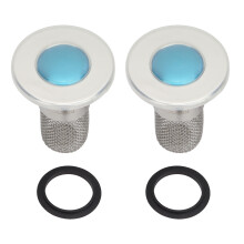Crépine de lavabo, bouchon de vidange escamotable avec filtre en acier inoxydable et récupérateur de cheveux pour un drainage efficace et une