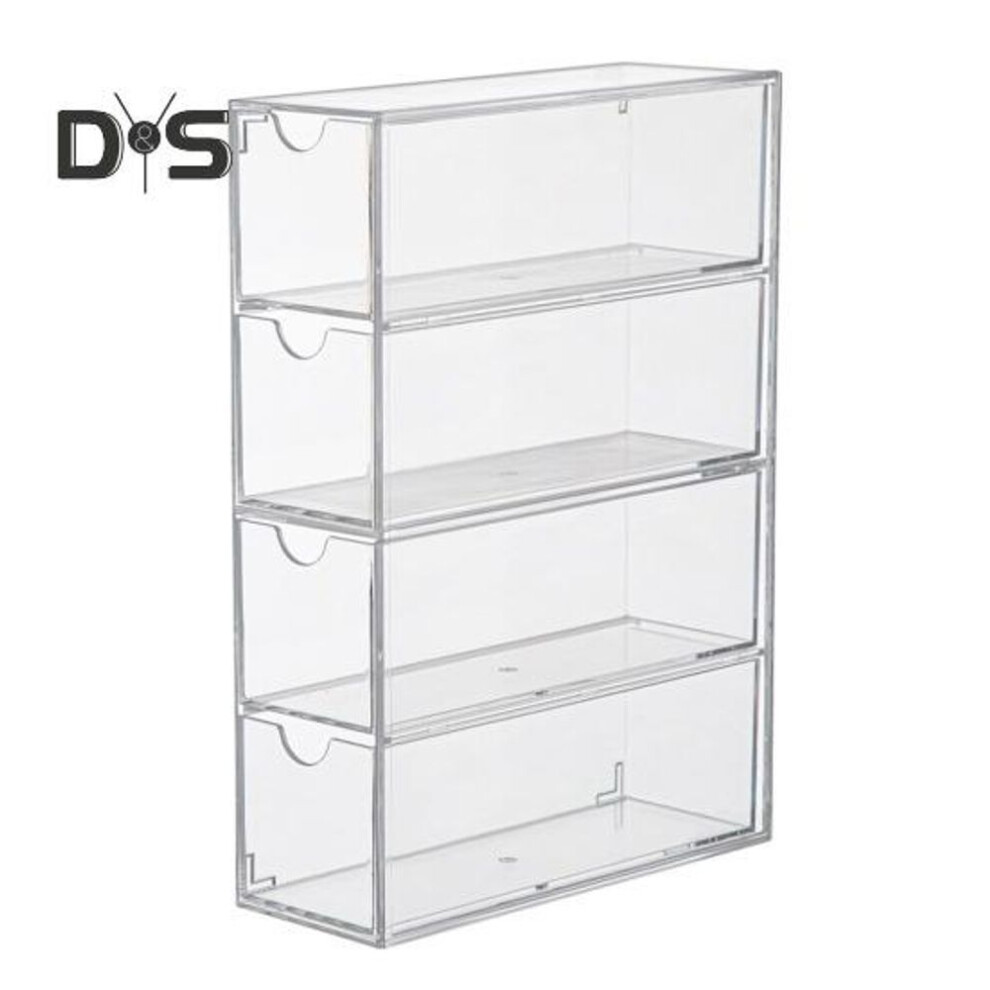 Glasses Storage Box Clear Container Large Capacity Dustproof Stackable Transparent Vanity Makeup Eyeglass Organizer Display Box