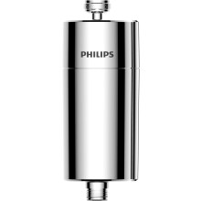 Filtro doccia Philips, addolcitore d'acqua a 3 stadi, filtrazione a doppia maglia, materiale KDF, riduzione di cloro/impurit  /sedimenti di ruggin