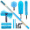 IGADPole Cleaning Kit with 20 ft Pole Extension Pole Squeegee  Cobweb  Microfiber Duster and Chenille Duster 1