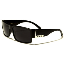 Locs Mens Flat Top Gangster Solglasgon MAT Svart Matt Svart Storlek Ingen storlek