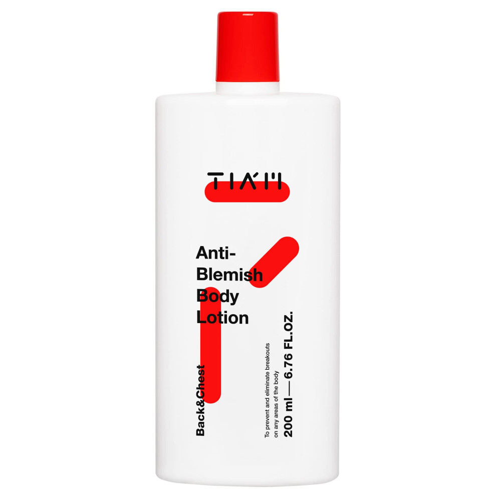 Tia'm Anti-Blemish Body Lotion, Body Acne Treatment, Bacne, Great For Fighting Breakouts And Acne Scars Removal, 6.76 Fl.oz.