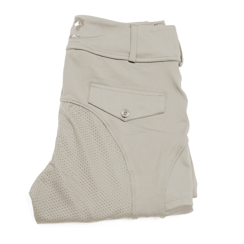 Coco Equestrian Grey Ladies Womens Kids Horse Riding Tights Jodhpurs Breeches Leggings - XXS