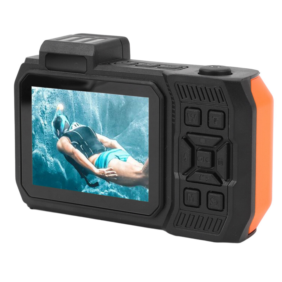 4K 65MP Underwater Camera Autofocus 2.88in 1.44in Dual Screen 2500mAh 33FT Water Proof Camera Underwater Digital Camera for Snorkeling