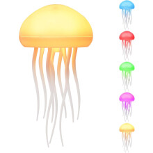 (Hanging) Jellyfish Lamp, Voice Control Jellyfish Lamp with Dancing Legs, RGB Gradient Jellyfish Bedside Lamp, Rechargeable Jellyfish Table Lamp