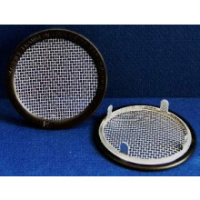 1"""" Round Open Screen Vent - tab Style - Black - Pkg of 6